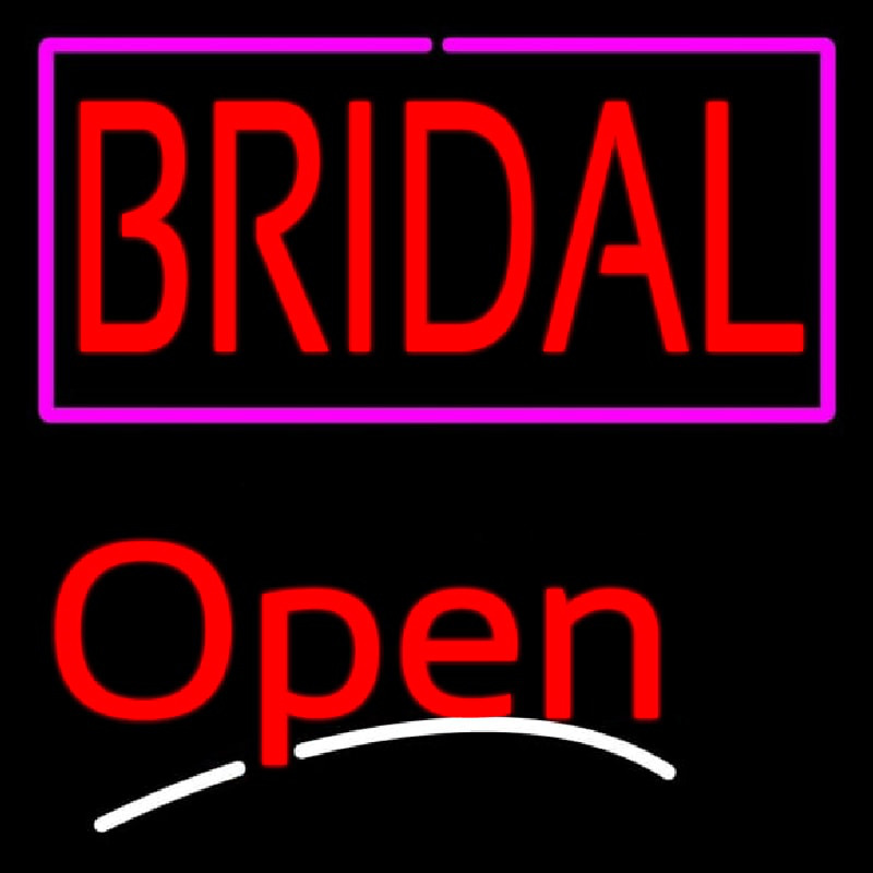 Bridal Script2 Open Neonreclame