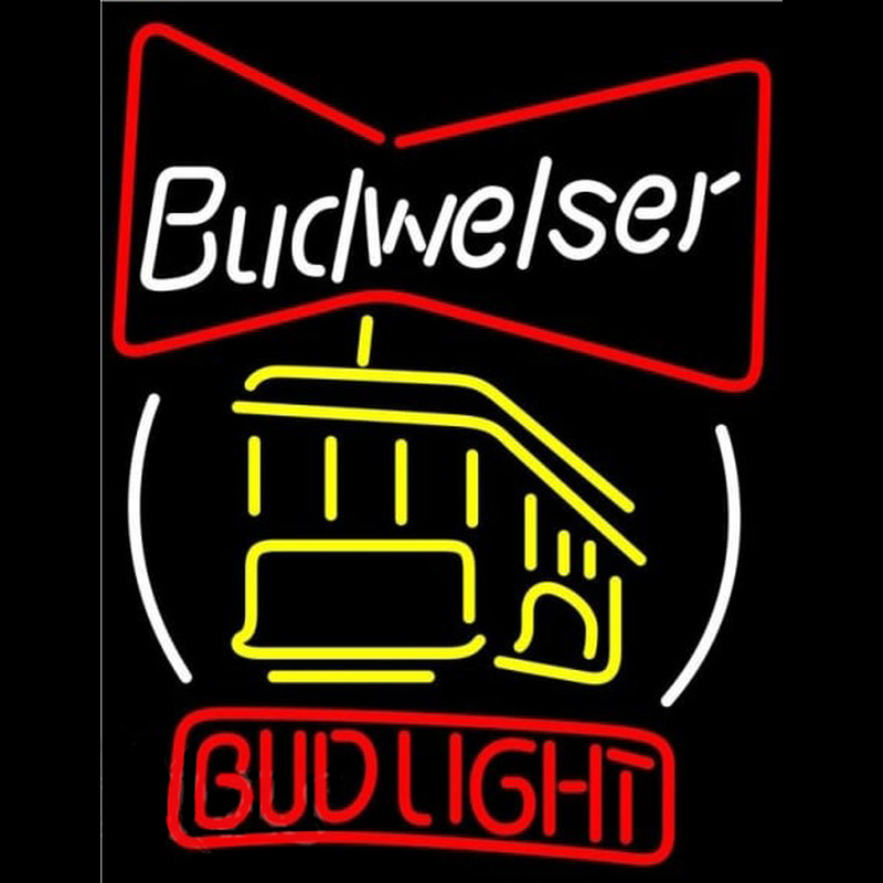 Bud Cable Car Beer Sign Neonreclame