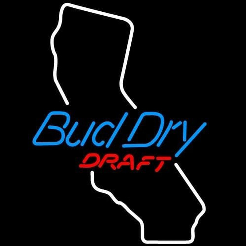 Bud Dry California Beer Sign Neonreclame