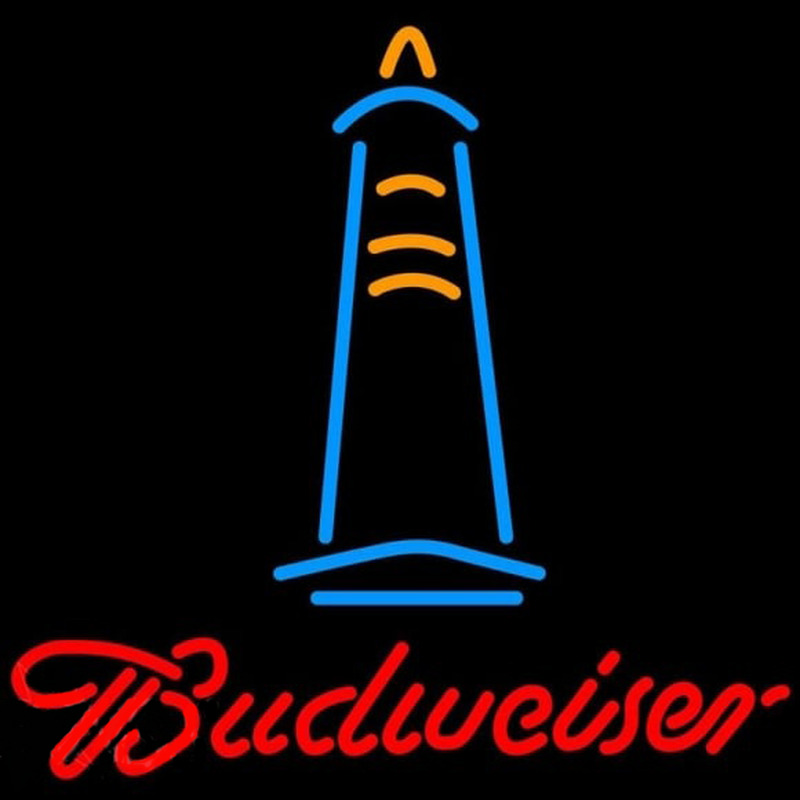 Budweise Lighthouse Beer Sign Neonreclame