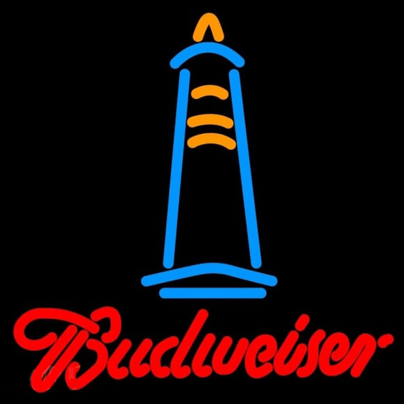 Budweise Lighthouse Beer Sign Neonreclame