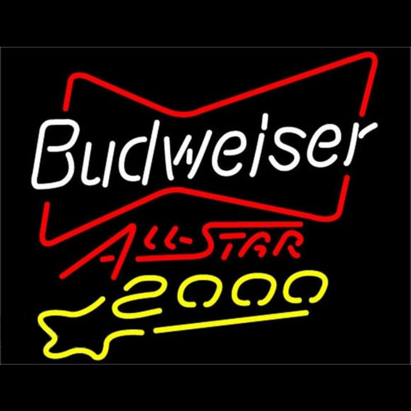 Budweiser All Star 2000 Beer Sign Neonreclame