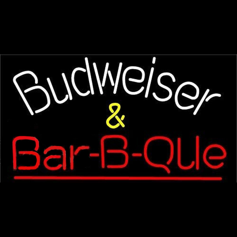 Budweiser Barbeque Beer Sign Neonreclame