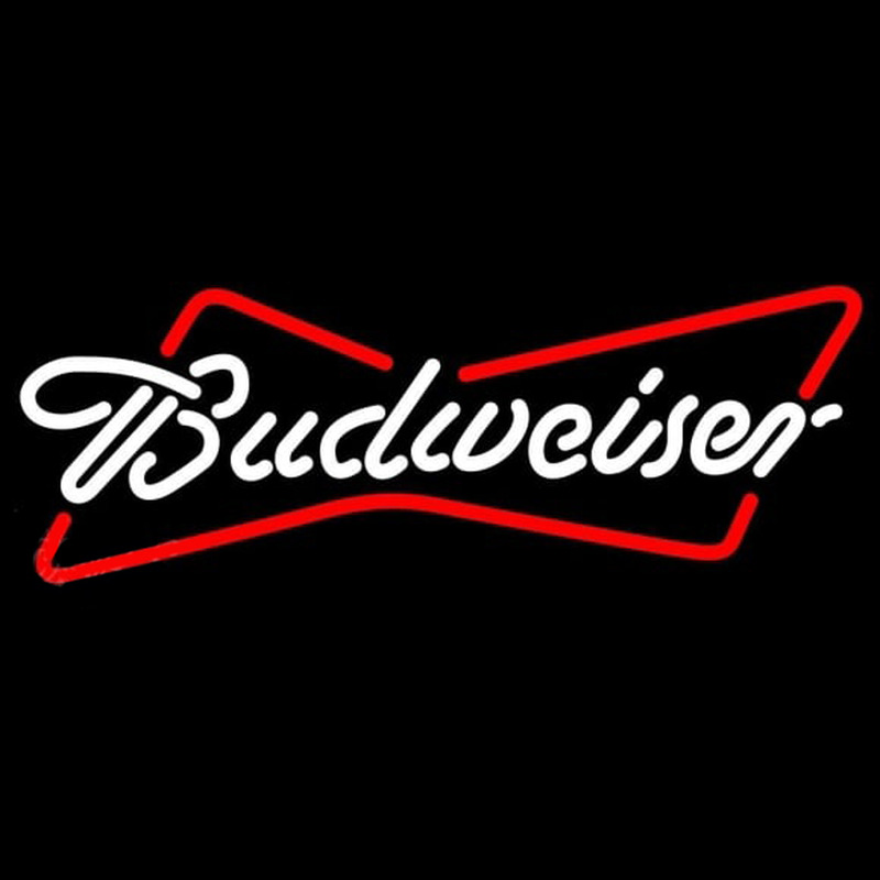 Budweiser Bowtie Beer Sign Neonreclame