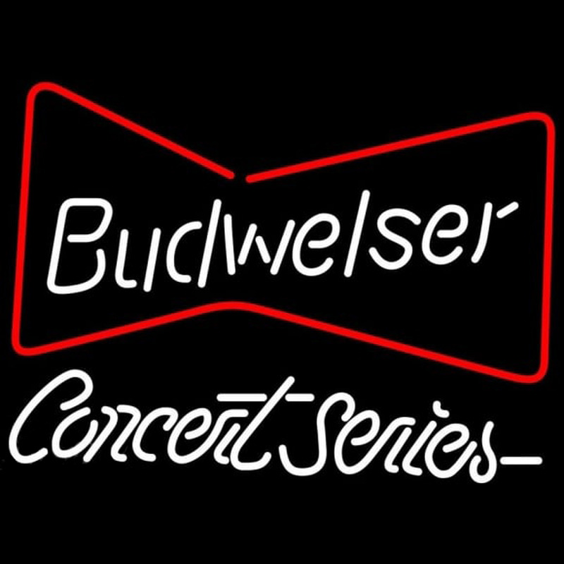 Budweiser Bowtie Concert Series Beer Sign Neonreclame