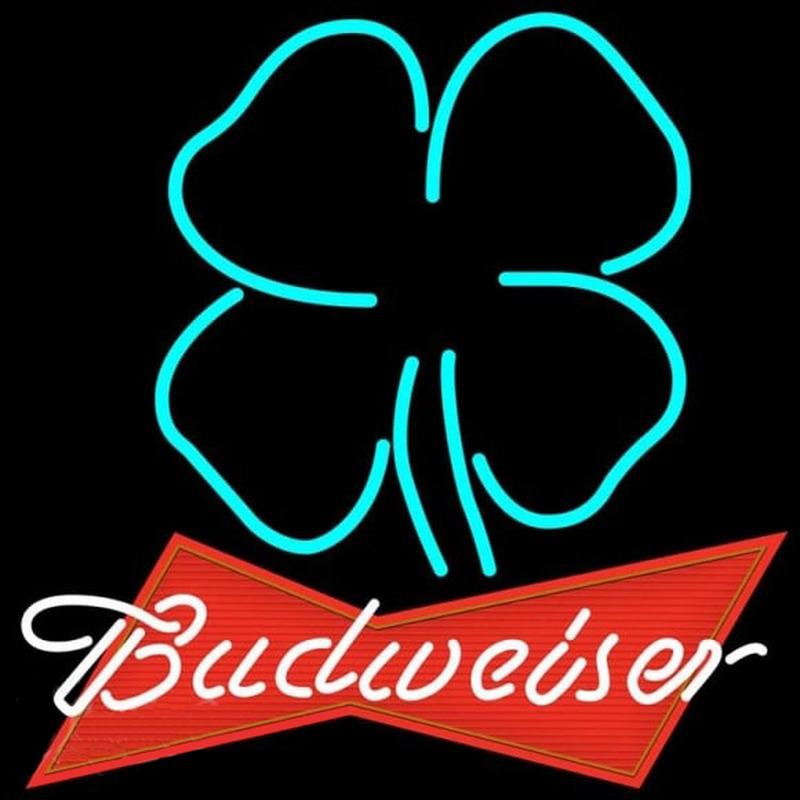 Budweiser Clover Beer Sign Neonreclame