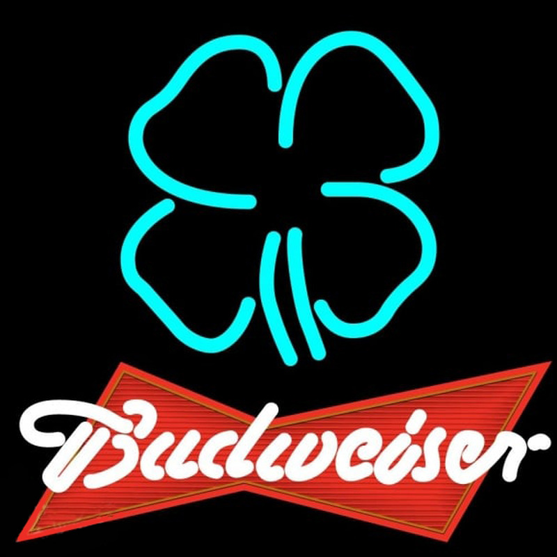 Budweiser Clover Beer Sign Neonreclame