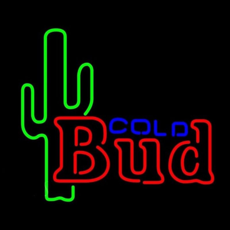 Budweiser Cold Cactus Beer Sign Neonreclame