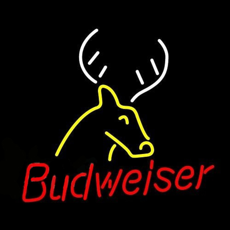 Budweiser Deer Beer Sign Neonreclame