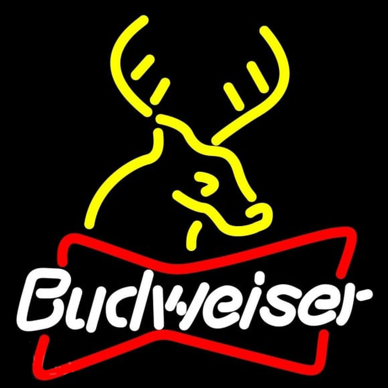 Budweiser Deer Beer Sign Neonreclame