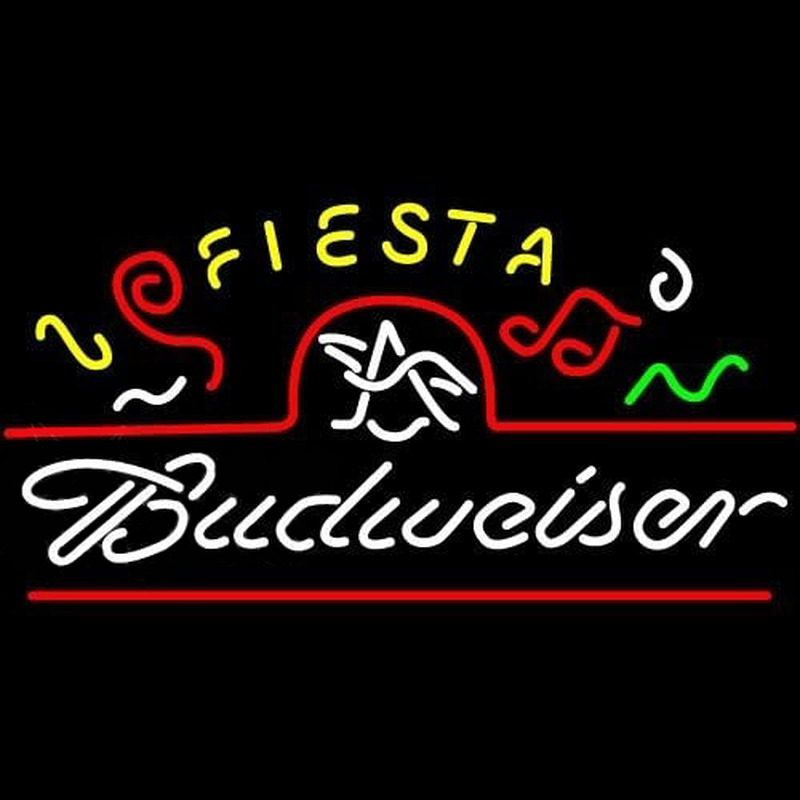 Budweiser Fiesta Marquee Beer Sign Neonreclame