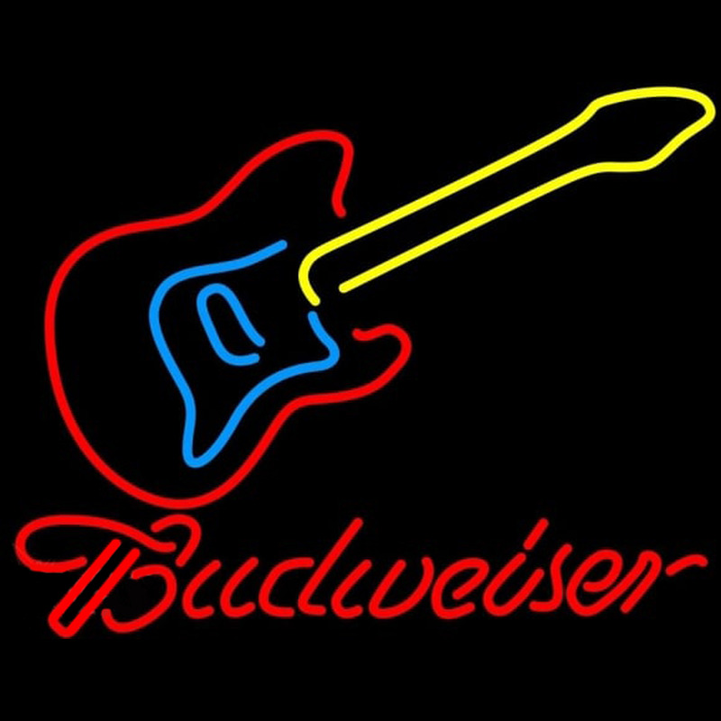 Budweiser Guitar Beer Sign Neonreclame