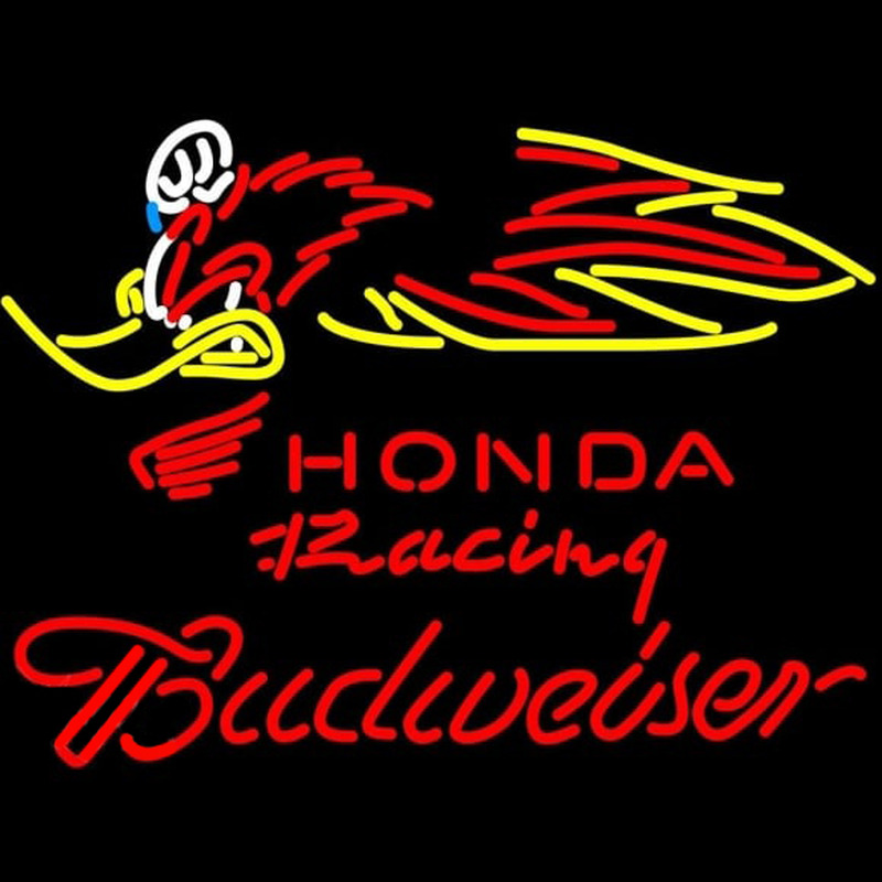 Budweiser Honda Racing Woody Woodpecker Crf 250450 Beer Sign Neonreclame