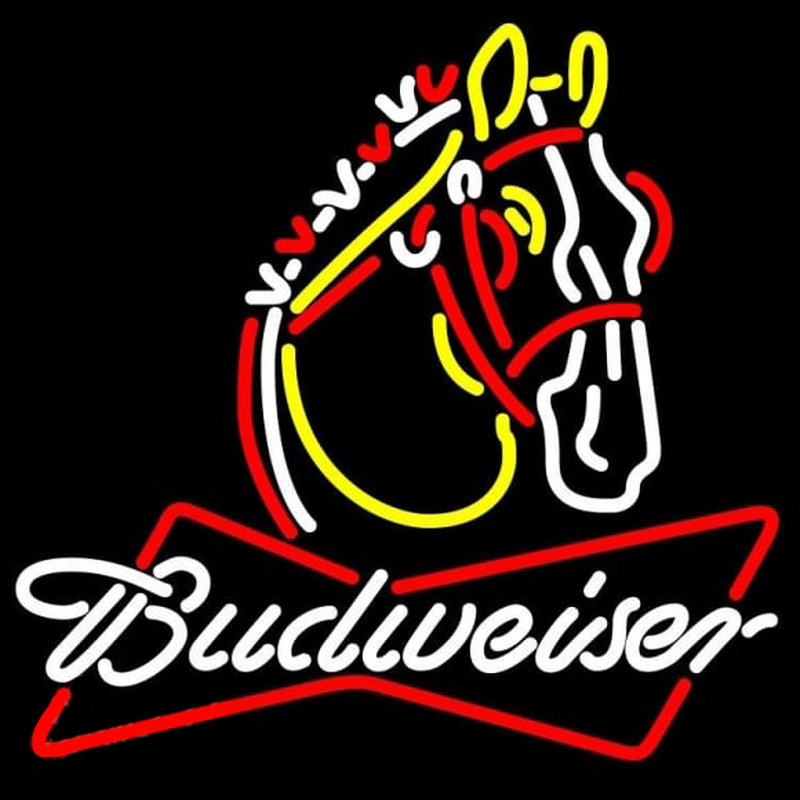 Budweiser Horse Beer Sign Neonreclame