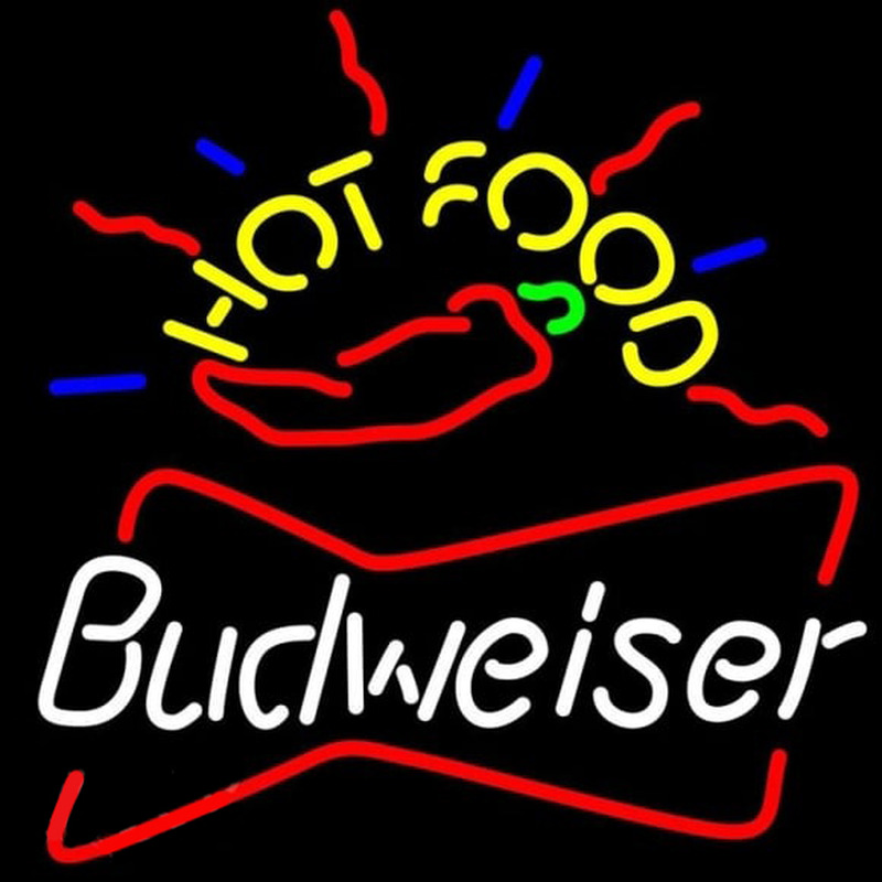 Budweiser Hot Food Beer Sign Neonreclame