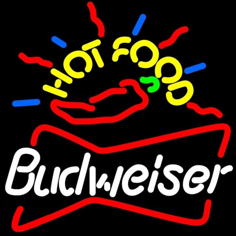 Budweiser Hot Food Beer Sign Neonreclame