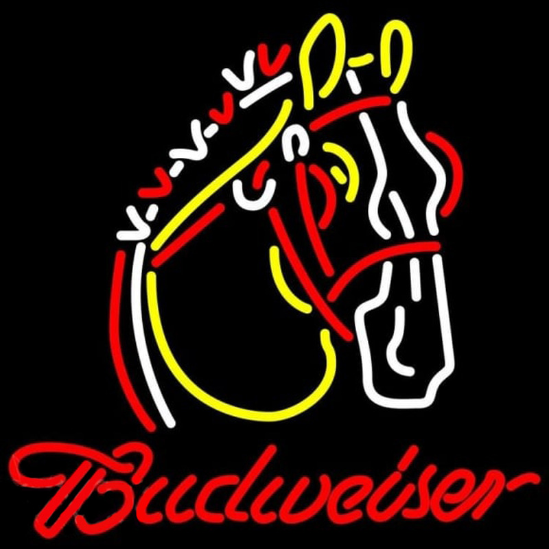 Budweiser Logo Horse Beer Sign Neonreclame