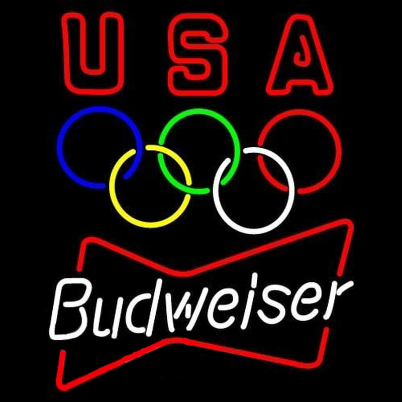 Budweiser Olympic Beer Sign Neonreclame