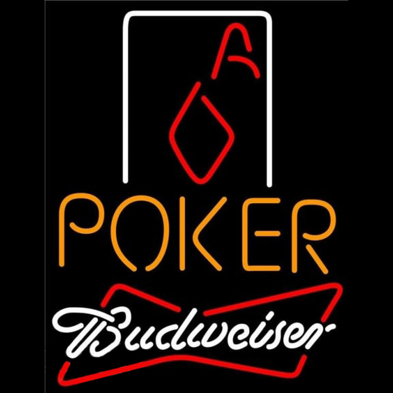 Budweiser Poker Squver Ace Beer Sign Neonreclame