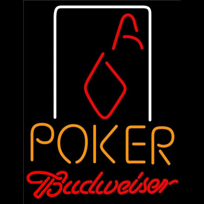 Budweiser Poker Squver Ace Beer Sign Neonreclame