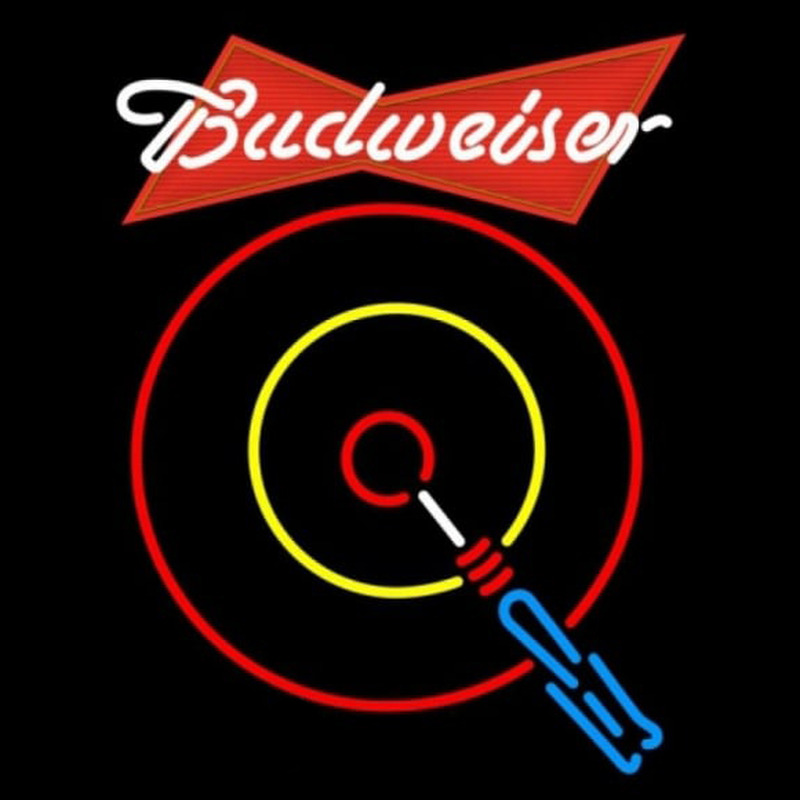 Budweiser Red Darts Beer Sign Neonreclame