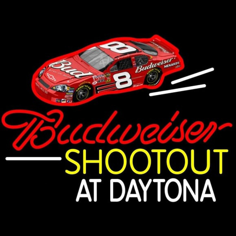 Budweiser Shootout Beer Sign Neonreclame