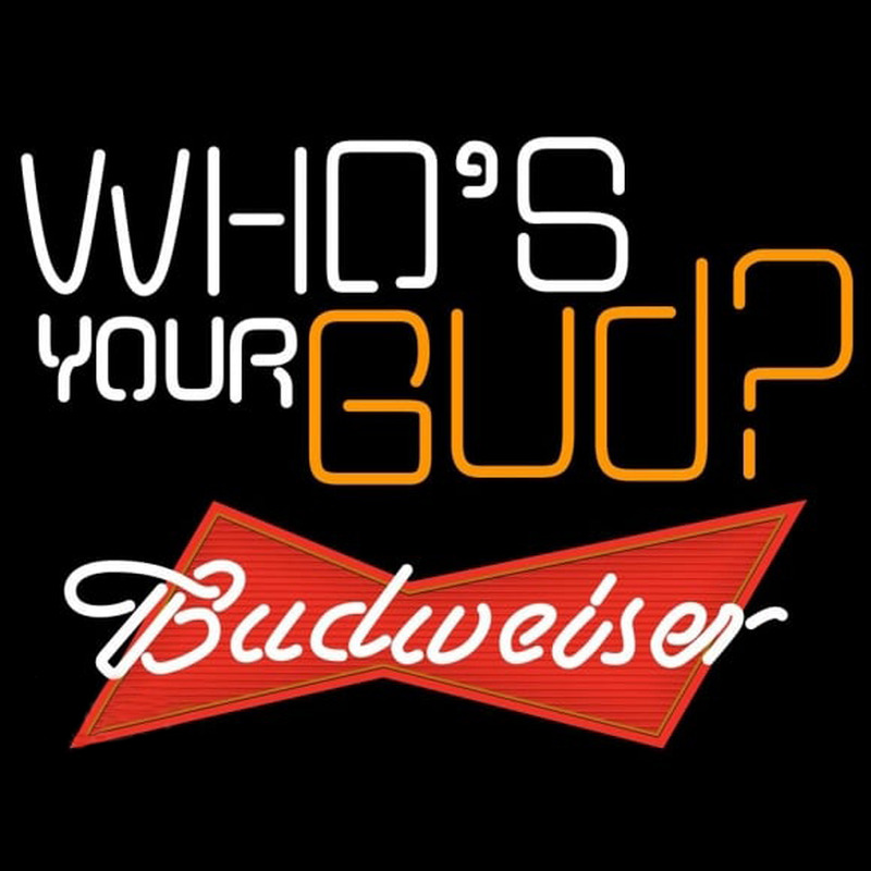 Budweiser Whos Your Bud Beer Sign Neonreclame