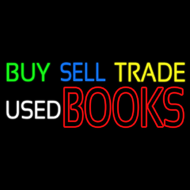 Buy Sell Trade Used Books Neonreclame