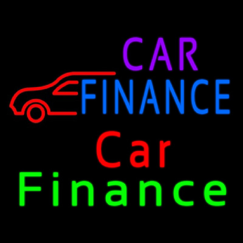 Car Finance With Car Neonreclame