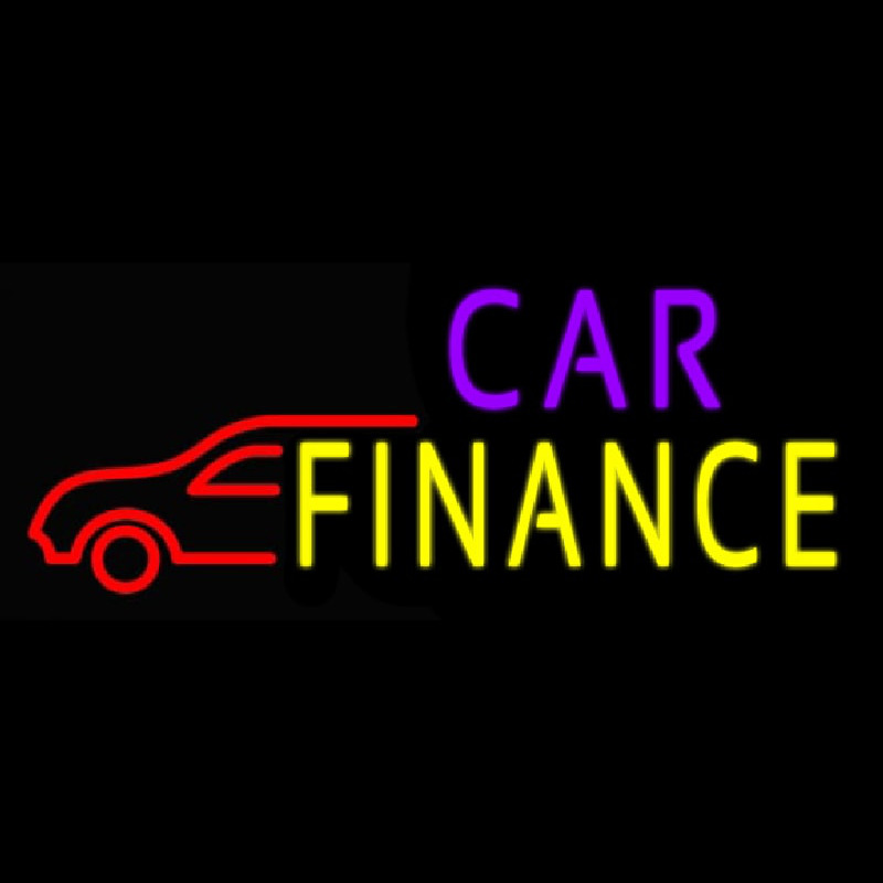 Car Finance With Car Neonreclame