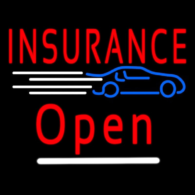 Car Insurance Open Neonreclame