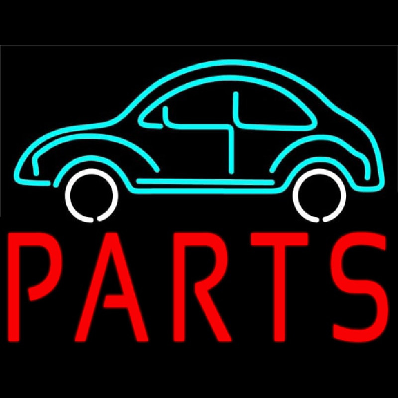 Car Logo Red Parts Neonreclame