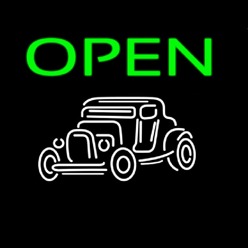 Car Red Open 1 Neonreclame