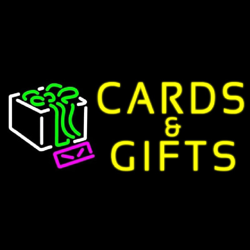 Cards And Gifts Block Neonreclame