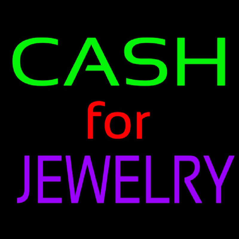 Cash For Jewelry Neonreclame