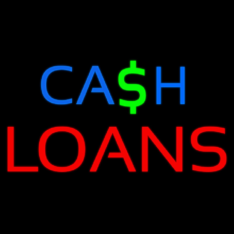 Cash Red Loans Neonreclame