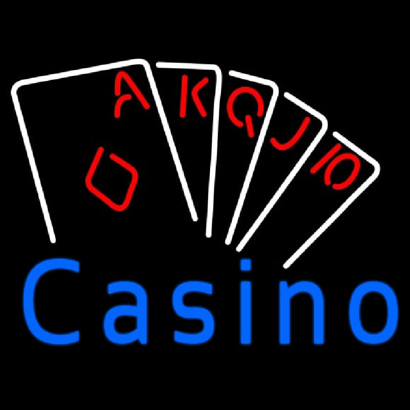 Casino Poker Hand Neonreclame