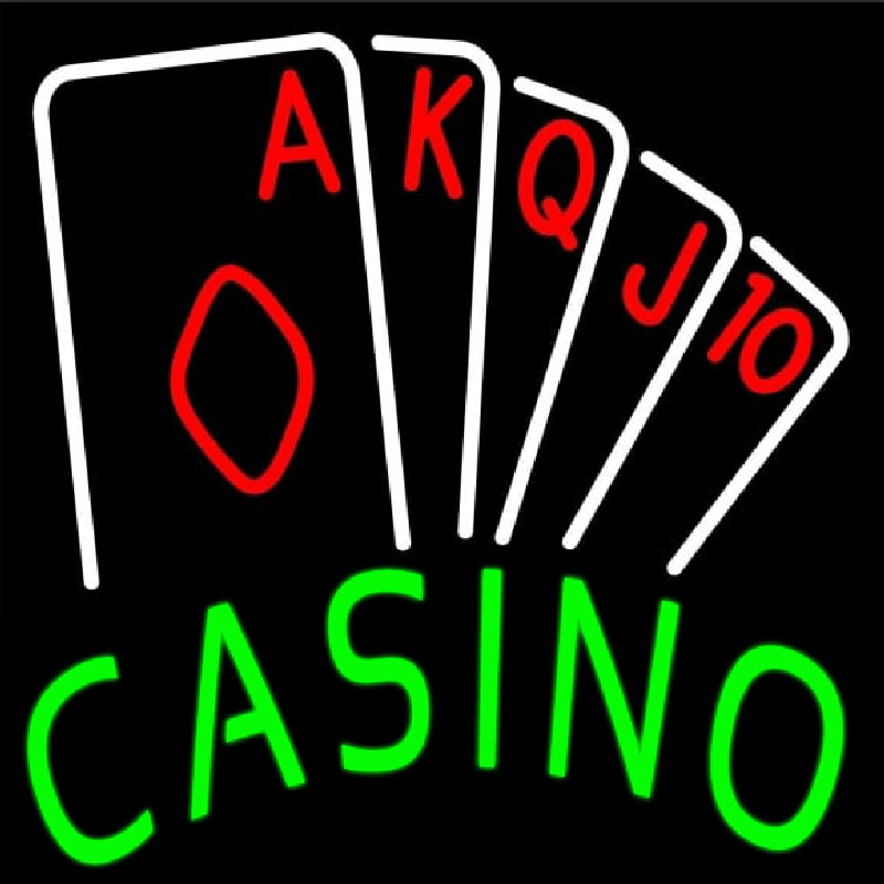 Casino Poker Hand Neonreclame