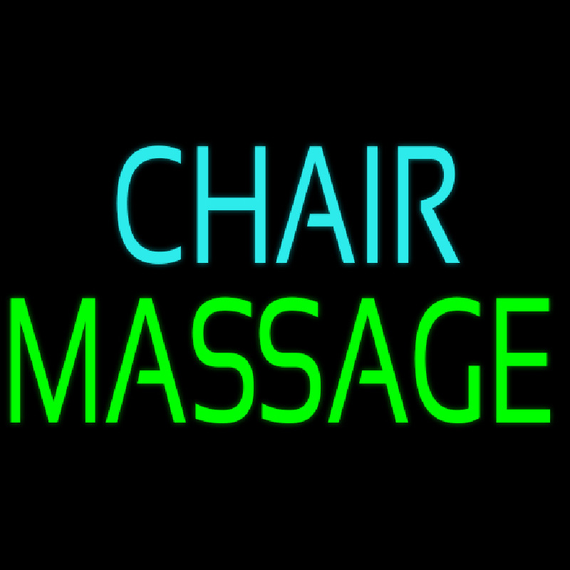 Chair Massage Neonreclame