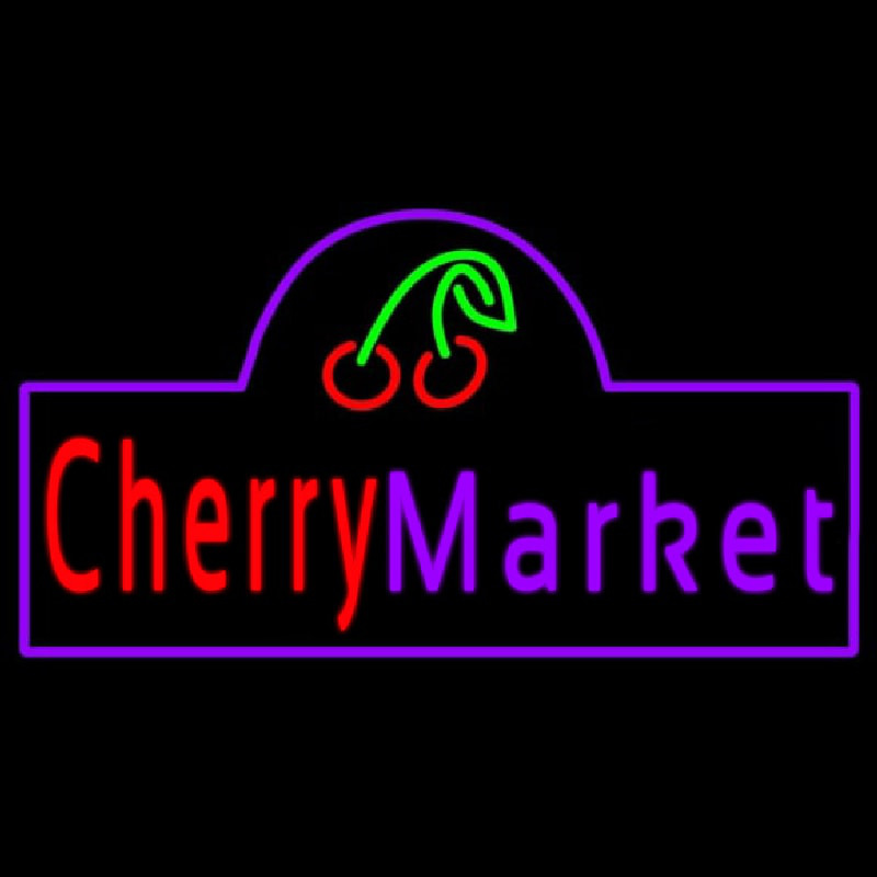 Cherry Market Neonreclame