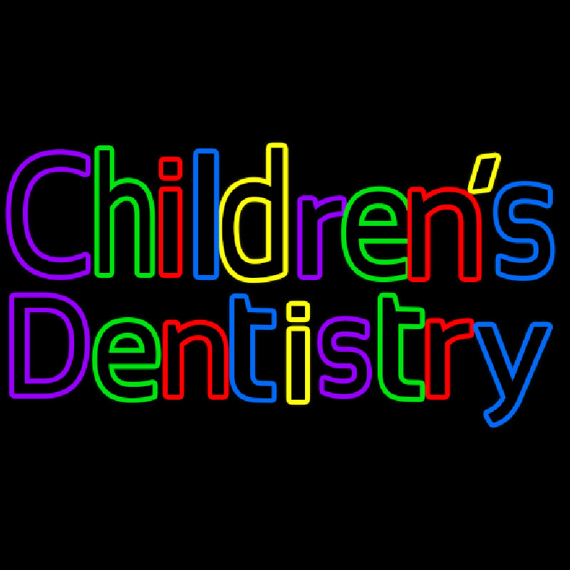 Childrens Dentistry Neonreclame