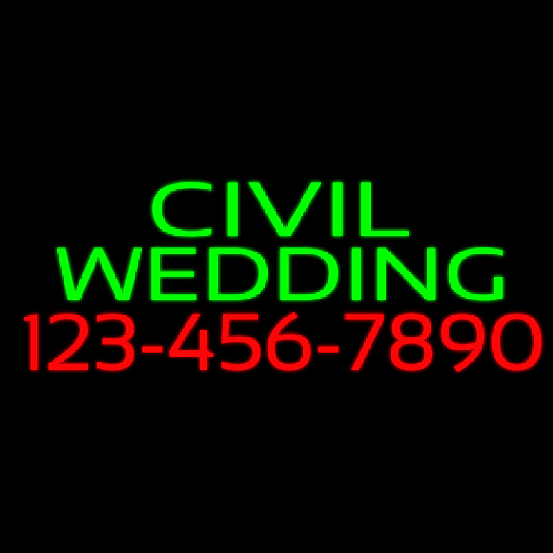 Civil Wedding With Phone Number Neonreclame