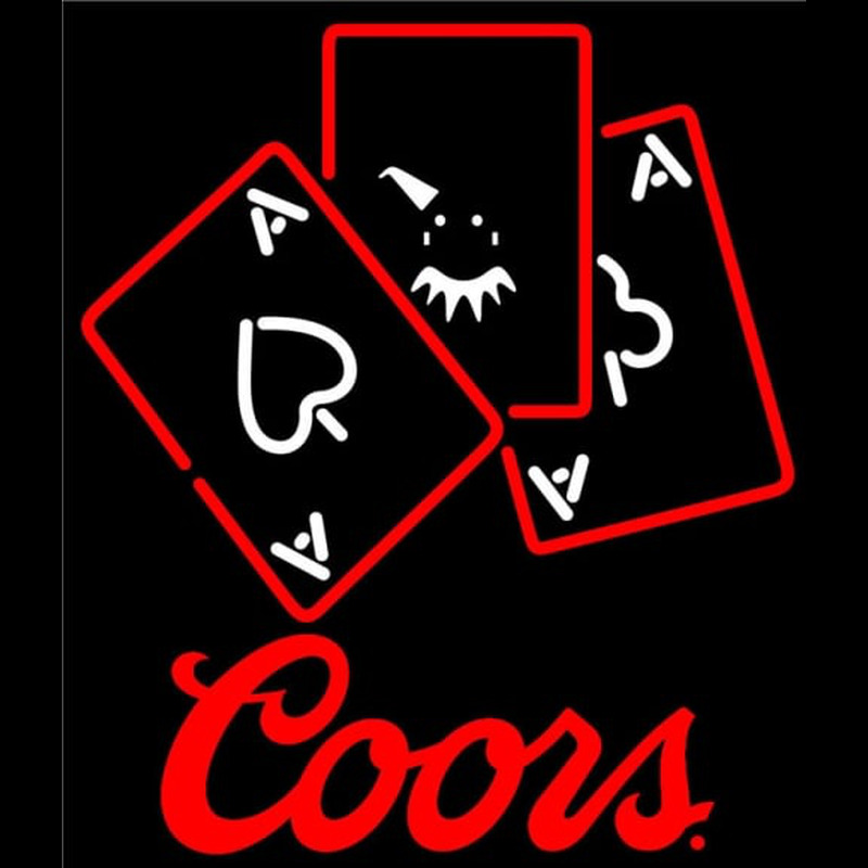 Coors Ace And Poker Neonreclame