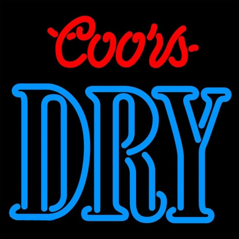 Coors Dry Beer Sign Neonreclame