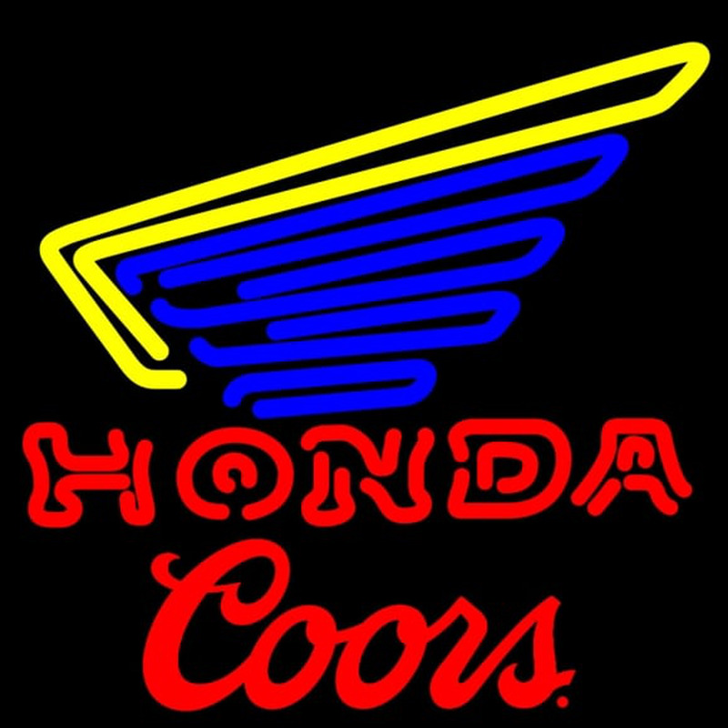 Coors Honda Motorcycle Gold Wing Neonreclame