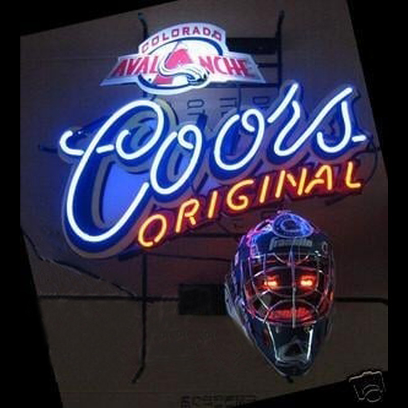 Coors Light Avalanche Helmet Beer Sign Neonreclame