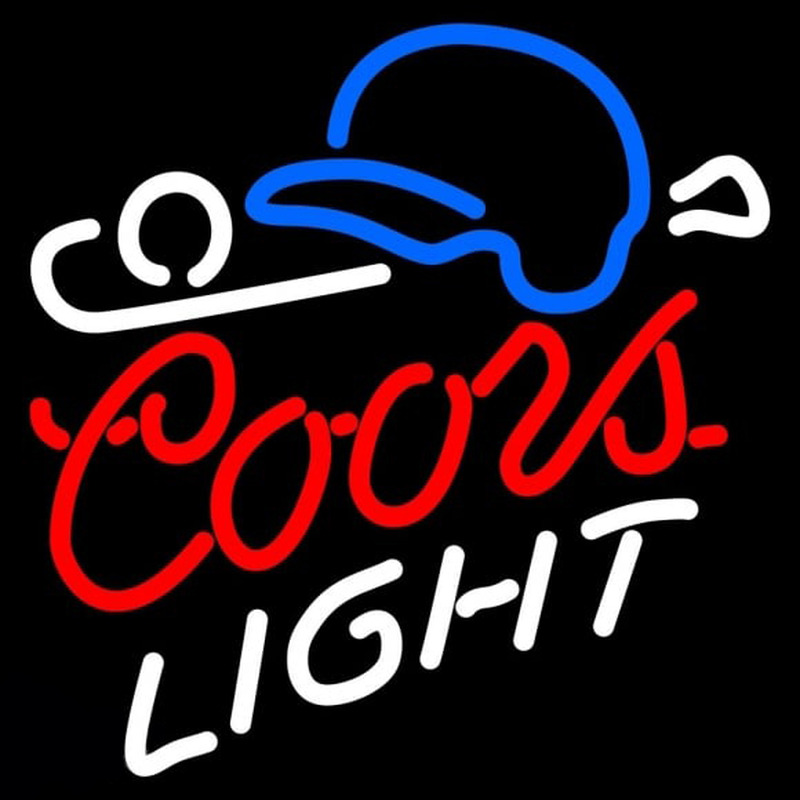 Coors Light Baseball Beer Sign Neonreclame