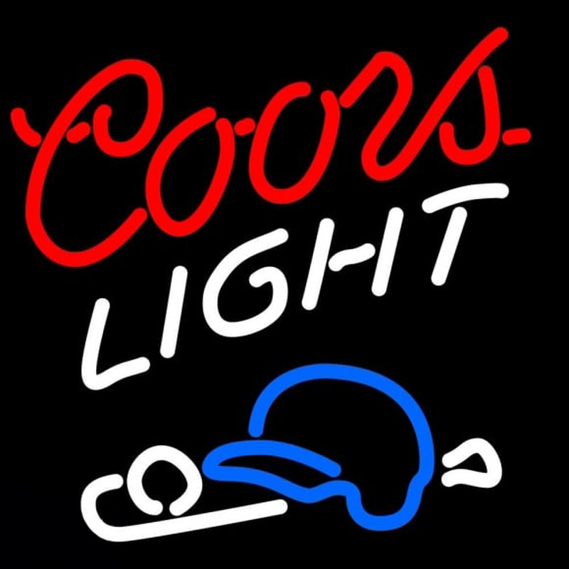 Coors Light Baseball Beer Sign Neonreclame