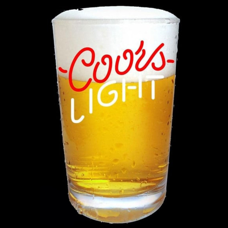 Coors Light Beer Glass Beer Sign Neonreclame