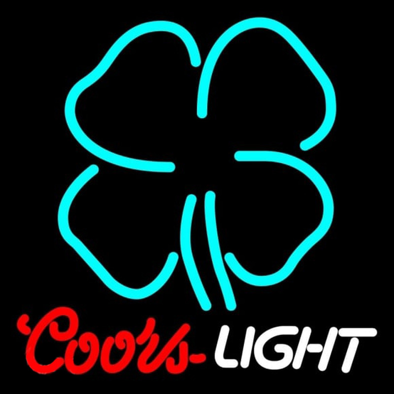 Coors Light Clover Beer Sign Neonreclame